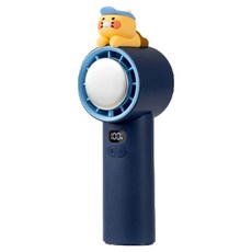 카카오프렌즈 춘식이 파워쿨링 급속 냉각 휴대용 핸디 선풍기, 블루 선캡 춘식, 블루