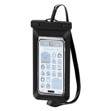Ollinsel 日常手機防水殼 23.5 x 11.7 cm, 黑色, 1個