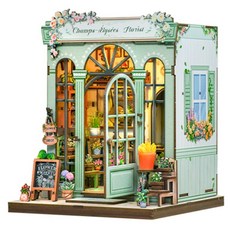 CUTEBEE DIY 書檔小屋 香榭麗舍花店 立體拼圖 CWGC201, 1個, 199件, 混合顏色
