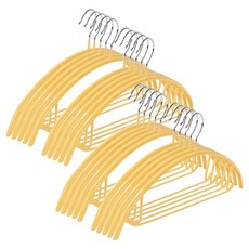 Dodo Living 防肩角防滑衣架, 20個, 黃色