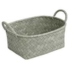 리브리카 손잡이 라탄 바구니, 화이트, 1개