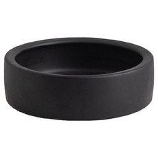 레몽크리프 소동물 세라믹 먹이그릇 L, 블랙, 1개