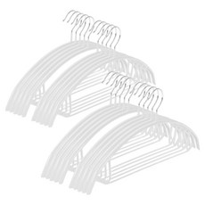 Dodo Living 防肩角防滑衣架, 20個, 白色