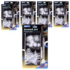 Creblance 時尚刮畫紙著色本 12款 + 附筆組 70 x 155 mm, 6套, 022