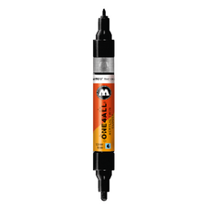 MOLOTOW One4All Glossy Twin單頭壓克力筆 252 black glossy 亮光黑, 1.5mm/4mm, 1支