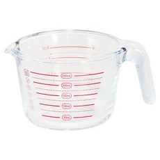 발룬피니 내열강화유리 다용도 계량컵, 1개, 250ml, 투명