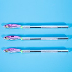 미미네아쿠아 물고기 모양 베타 플레어링 핑크, 3개