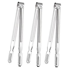 키친하우스 디너벨 스텐 악어집게 25cm, 실버, 3개