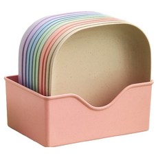 디어엘크 미니 쟁반 10p 세트, 혼합색상, 1세트