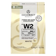 칼리바우트 칼레 W2 화이트 커버춰 초콜릿, 2.5kg, 1개