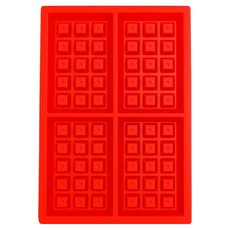 Queen's Living 烘焙鬆餅模具, 紅色, 1個