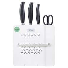 may Li thm COSMO廚房黏貼式刀架, 1個, 白色