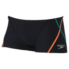 speedo 男士集中托高短版四角訓練泳褲 ST52301, GO