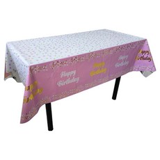 마켓피오 生日快樂一次性桌巾 類型5, 1入, 4個
