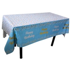 Marketpio 生日快樂一次性桌布 類型4, 1入, 4個