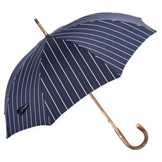 PASOTTI 男士訂製細條紋栗木手動雨傘 ME5B1C