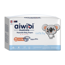 aiwibi 愛薇彼 清新乾爽透氣輕薄 黏貼型尿布 12~17kg, XL, 40片
