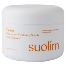 suolim 單寧柿子賦活磨砂面膜潔面乳, 100g, 1個