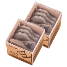 小麥購物 巧克力餅乾粉撲 D141 53g 6個, 咖啡色, 2組