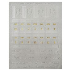 플레픽 필소굿 레더 인덱스 스티커 그레이, 1개, 1개입