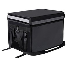 TRVL 磁吸式自行車滑板車保溫保冷外送包 中 48L, 黑色, 1個