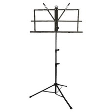 퓨어온 可攜式折疊樂譜架 49 x 28 x 145 cm, 黑色, 1個