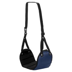 재마로 아웃도어 비행기 기차 자량 사무실 풋 레스트 발해먹 + 파우치 세트, 네이비, 2세트