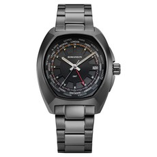 ROMANSON Actius New GMT 38 金屬手錶 RWAMFM5BS006GUBK0