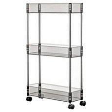 SOHEIM 移動式縫隙層架推車, 黑色