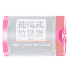 AHOYE 加厚款抽繩手提垃圾袋100件組, 1捲, 30L