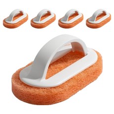 루이노리브 다용도 욕조 주방 세척 청소 브러쉬 7.1 x 13.3 x 5.3 cm, 화이트, 5개
