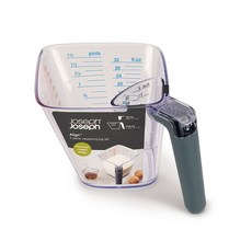 Joseph Joseph 二合一量杯組, 透明色, 1050ml, 1組