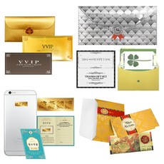 幸運象徵 高級感謝禮物 奢華零用錢信封 黃金紙鈔 + 四葉草鮮花 + 24k防電磁波貼紙 + 黃金信封套組, 十長生圖 萬壽無疆, 1套