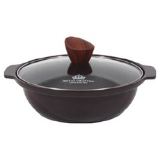 Nordic Kitchen 電磁爐陶瓷砂鍋火鍋, 深棕色, 1個, 20cm