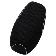 夏季涼感透氣網眼機車座墊套 MS-1110, 黑色, 1個