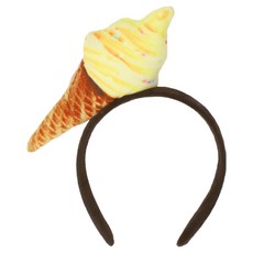 비에이비오 아이스크림 머리띠, 옐로우, 1개