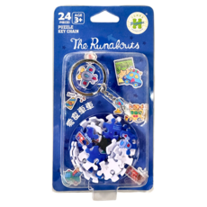 HUNDRED PICTURES 百耘圖 立體球型拼圖鑰匙圈, 零食車車 多色, 24片, 1組