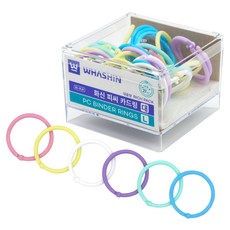 화신 플라스틱 카드링 대 리치팩 파스텔 랜덤발송 35개입, 27mm, 1개