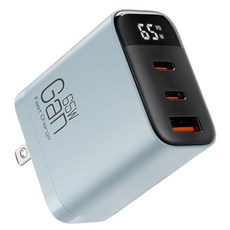 CYKE 65W氮化鎵充電器 CYKE-K39, 藍色, 1個