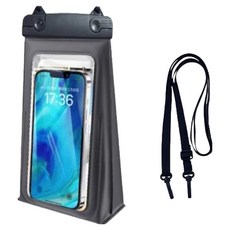 Allincell 現代手機防水殼 24 x 14 cm, 黑色, 1個