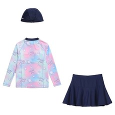 BLACKYAK KIDS 女童 BK 海洋風短裙 + 長袖T恤 + 帽子三件組 1BKRSM2909
