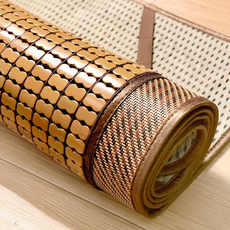 神田職人 3D加厚碳化麻將涼蓆 棉繩強化新款, 棕色