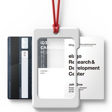 elago ID3工作證件卡套, 白+紅