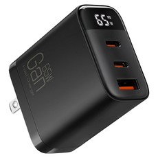 CYKE 65W氮化鎵充電器 CYKE-K39, 黑色, 1個