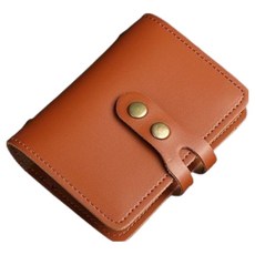 포텐키트 데일리 카드홀더 30p +신분증 홀더 2p 명함 보관함 7.5x11cm, 다크브라운, 1단