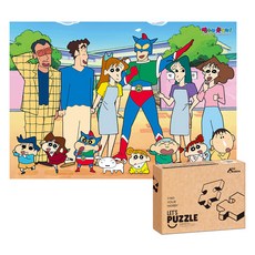 Let's Puzzle 蠟筆小新 雙葉村英雄 拼圖, 1000件, 1個, 混合色