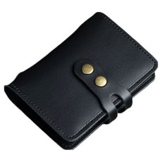 포텐키트 데일리 카드홀더 30p +신분증 홀더 2p 명함 보관함 7.5x11cm, 블랙, 1단