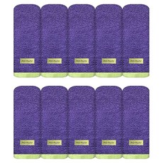 송월타월 리오르웨이 호텔 페이스타올 180g 40수 코마사, 퍼플, 10개