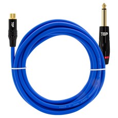 HDtop RCA 母轉 5.5 立體聲公連接線 藍色 HT-TP1556, 1個, 50m