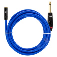 HDtop 3.5 立體聲母頭轉5.5單聲道線材 50m, 1個, 藍色, HT-TP1441
